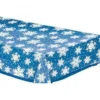 Christmas Snowflakes Clear Plastic Table Cover 137cm X 274cm