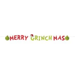 Christmas The Grinch Letter Merry Grinchmas Banner