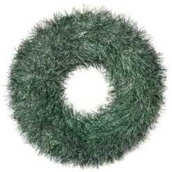 Tinsel Pine Look Christmas Wreath Door Decoration 43cm